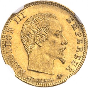 Second Empire / Napoléon III (1852-1870). 5 francs tête nue, grand module 1857, A, Paris.