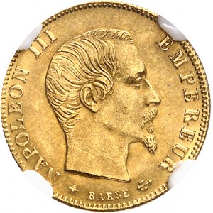 Second Empire / Napoléon III (1852-1870). 5 francs tête nue, grand module 1860, A, Paris.