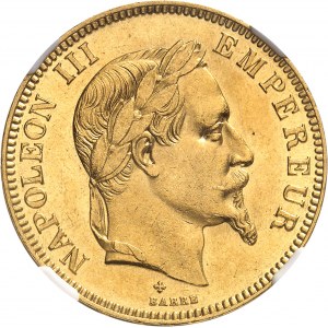 Second Empire / Napoléon III (1852-1870). 100 francs tête laurée 1869, BB, Strasbourg.