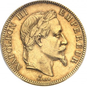 Second Empire / Napoléon III (1852-1870). 100 francs tête laurée 1870, A, Paris.