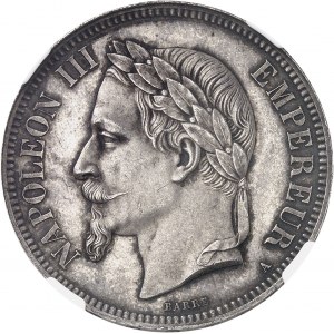 Second Empire / Napoléon III (1852-1870). 5 francs tête laurée 1861, A, Paris.