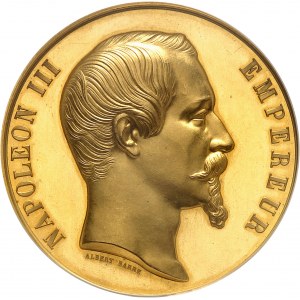 Second Empire / Napoléon III (1852-1870). Médaille d’Or, Exposition Universelle (grande médaille d’Honneur) 1855, Paris.