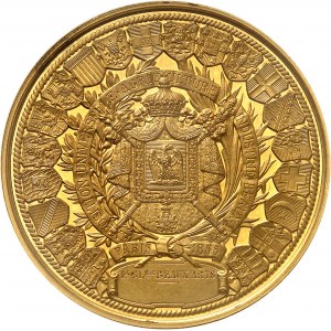Second Empire / Napoléon III (1852-1870). Médaille d’Or, Exposition Universelle (grande médaille d’Honneur) 1855, Paris.