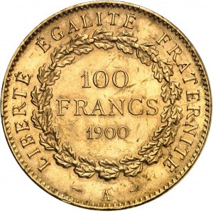 IIIe République (1870-1940). 100 francs Génie 1900, A, Paris.