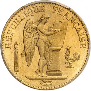 IIIe République (1870-1940). 20 francs Génie 1875, A, Paris.
