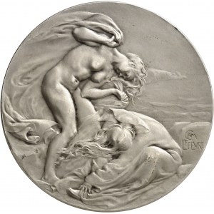 IIIe République (1870-1940). Médaille, le Vent par Camille Lefèvre, SAMF n° 17 1906, Paris.