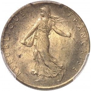 IIIe République (1870-1940). Épreuve de 2 francs Semeuse en bronze-aluminium 1920, Paris.