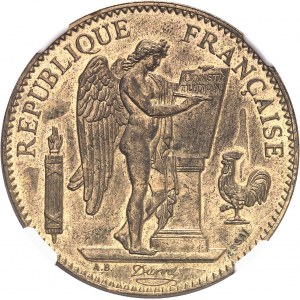 IIIe République (1870-1940). Essai de 100 francs Génie en bronze-aluminium 1914, A, Paris.