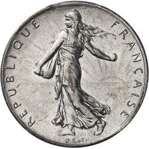 IIIe République (1870-1940). Piéfort de 2 francs Semeuse 1928, Paris.