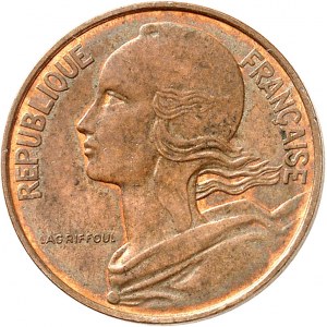 Ve République (1958 à nos jours). Essai de métal de 10 centimes Marianne en acier plaqué cuivre, pour 2 centimes d’euro 1996, Pessac.
