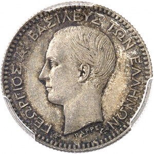 Georges Ier, Roi des Hellènes (1863-1913). 50 lepta 1874, A, Paris.