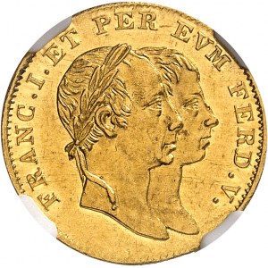 François Ier (1792-1835). Jeton au module du ducat, couronnement de Ferdinand Ier en Hongrie 1830.