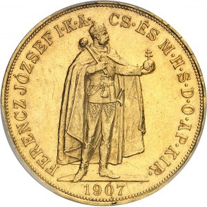 François-Joseph Ier (1848-1916). 100 korona 1907, KB, Kremnitz (Körmöcbánya).