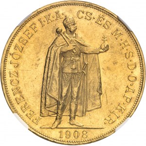 François-Joseph Ier (1848-1916). 100 korona 1908, KB, Kremnitz (Körmöcbánya).