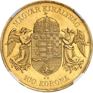 François-Joseph Ier (1848-1916). 100 korona 1908, KB, Kremnitz (Körmöcbánya).