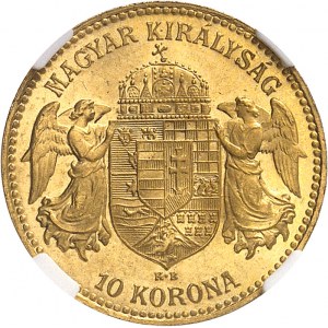 François-Joseph Ier (1848-1916). 10 korona 1912, KB, Kremnitz (Körmöcbánya).