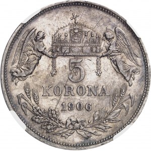 François-Joseph Ier (1848-1916). 5 korona 1906, KB, Kremnitz (Körmöcbánya).