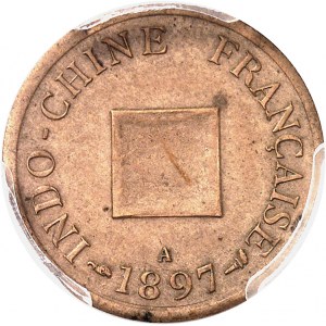 IIIe République (1870-1940). Sapèque, non perforé 1897, A, Paris.