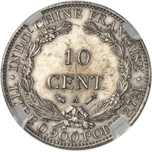 IIIe République (1870-1940). 10 centimes, Flan bruni (PROOF) 1889, A, Paris.