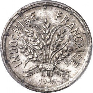 Gouvernement provisoire de la République française (1944-1946). Essai de 10 cent. en argent 1945, Hanoï.