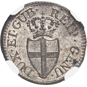 Gênes, République (1528-1797). 8 deniers 1796, Gênes.