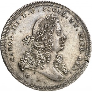 Naples et Sicile, Charles III (1720-1733). Once de 30 tari 1733, CP-SM, Palerme.