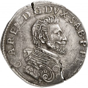 Savoie, Charles Emmanuel I (1580-1630). Demi-ducaton, 3e type 1605/3 ?, T, Turin.