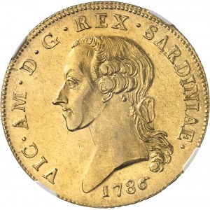 Savoie, Victor-Amédée III (1773-1796). 5 doppie (carlino da 5 doppie) 1786, Turin.