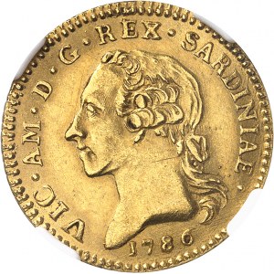 Savoie, Victor-Amédée III (1773-1796). Doppia nouvelle (Doppia nuova) 1786, Turin.