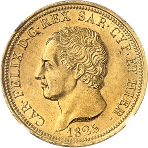 Savoie-Sardaigne, Charles-Félix (1821-1831). 80 lire 1825, Tête d’aigle, Turin.