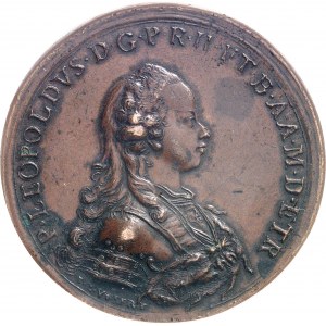 Toscane (Grand-duché de), Pierre-Léopold de Habsbourg-Lorraine (1765-1790). Médaille, naissance de Maximilien d’Autriche (1774-1778), par Weber 1775, Florence.