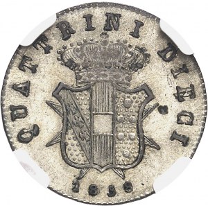 Toscane (Grand-duché de), Léopold II (1824-1859). 10 quattrini, 2e type 1858, Florence.