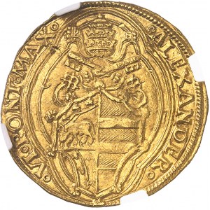 Vatican, Alexandre VI (1492-1503). Doppio fiorino (double florin) ND (1492-1503), Rome.