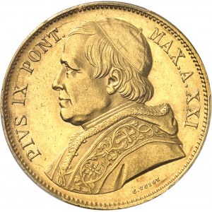 Vatican, Pie IX (1846-1878). 100 lire An XXI - 1866, R, Rome.