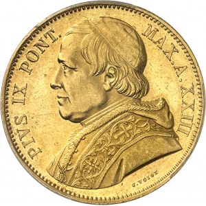 Vatican, Pie IX (1846-1878). 100 lire An XXIII - 1868, R, Rome.