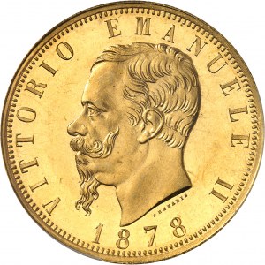 Victor-Emmanuel II (1861-1878). 100 lire 1878, R, Rome.