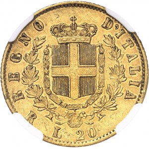 Victor-Emmanuel II (1861-1878). 20 lire 1873, R, Rome.
