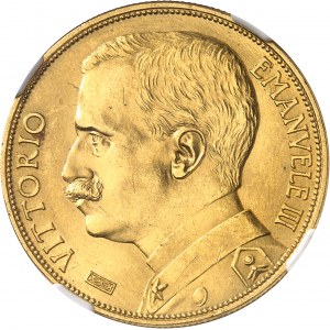 Victor-Emmanuel III (1900-1946). 100 lire Or pour l’ESPOSIZIONE INTERNAZIONALE AGRICOLA INDUSTRIALE 1912, R, Rome.