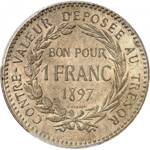 IIIe République (1870-1940). 1 franc 1897, Paris.