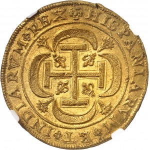 Philippe V (1700-1746). 8 escudos “royal” (frappe spéciale) de la flotte de l’argent espagnole 1715, M°, Mexico.