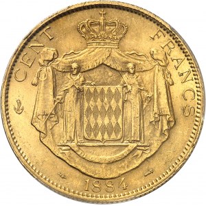 Charles III (1853-1889). 100 (Cent) francs 1884, A, Paris.