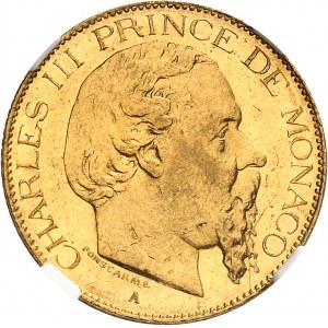 Charles III (1853-1889). 20 (vingt) francs 1878, A, Paris.