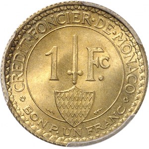 Louis II (1922-1949). 1 franc 1926, Poissy (éclair).