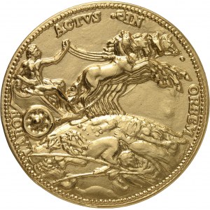 Albert II (2005 à nos jours). Médaille d’Or, fonte, M. L’Ambassadeur Laurent Stéfanini, anniversaire de ses 50 ans, par Nacera Kaïnou ND (c.2010).