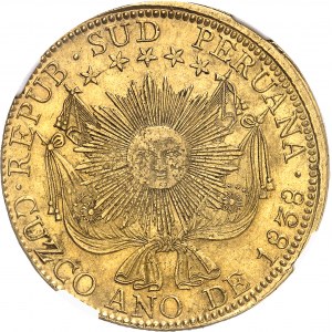 République du Pérou (depuis 1821). 8 escudos 1838, Cuzco.