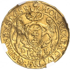 Jean II Casimir Vasa (1649-1668). Ducat 1658 DL, Gdansk (Dantzig).