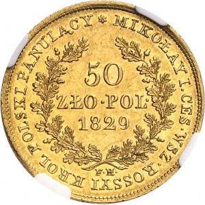 Alexandre Ier (1801-1825). 50 zloty 1829 FH, Varsovie.