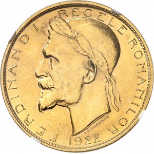 Ferdinand I (1914-1927). 100 lei, couronnement du roi et de la reine 1922 (1928-1929), Londres.