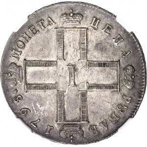 Paul Ier (1796-1801). Rouble 1798, CM, Saint-Pétersbourg.