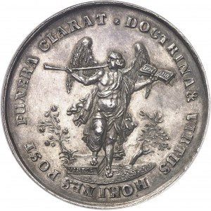 Genève (canton de). Médaille, centenaire du retour de Jean Calvin à Genève après son exil, par Sébastien Dadler ND (1641), Nuremberg.